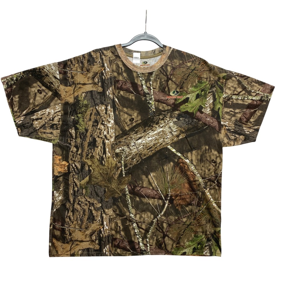 Mossy Oak T-Shirt Mens 2XL Brown Break-Up Country Camo Short Sleeve Tee